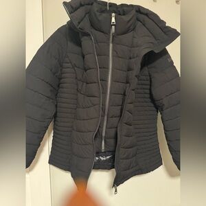 DKNY Women's Black Puffer Jacket